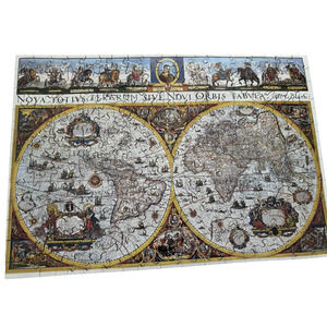 Wentworth Wooden Jigsaw Puzzle The World Map Antique Map By G Bleau 250 Pieces